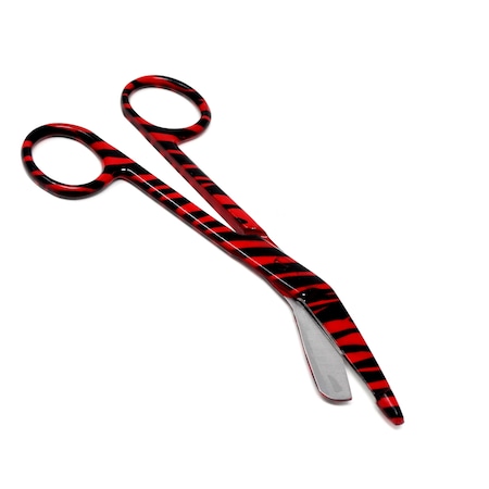 A2Z Scilab Red Zebra Full Coated Pattern Color Lister Bandage Scissors 7.25" A2Z-ZR026